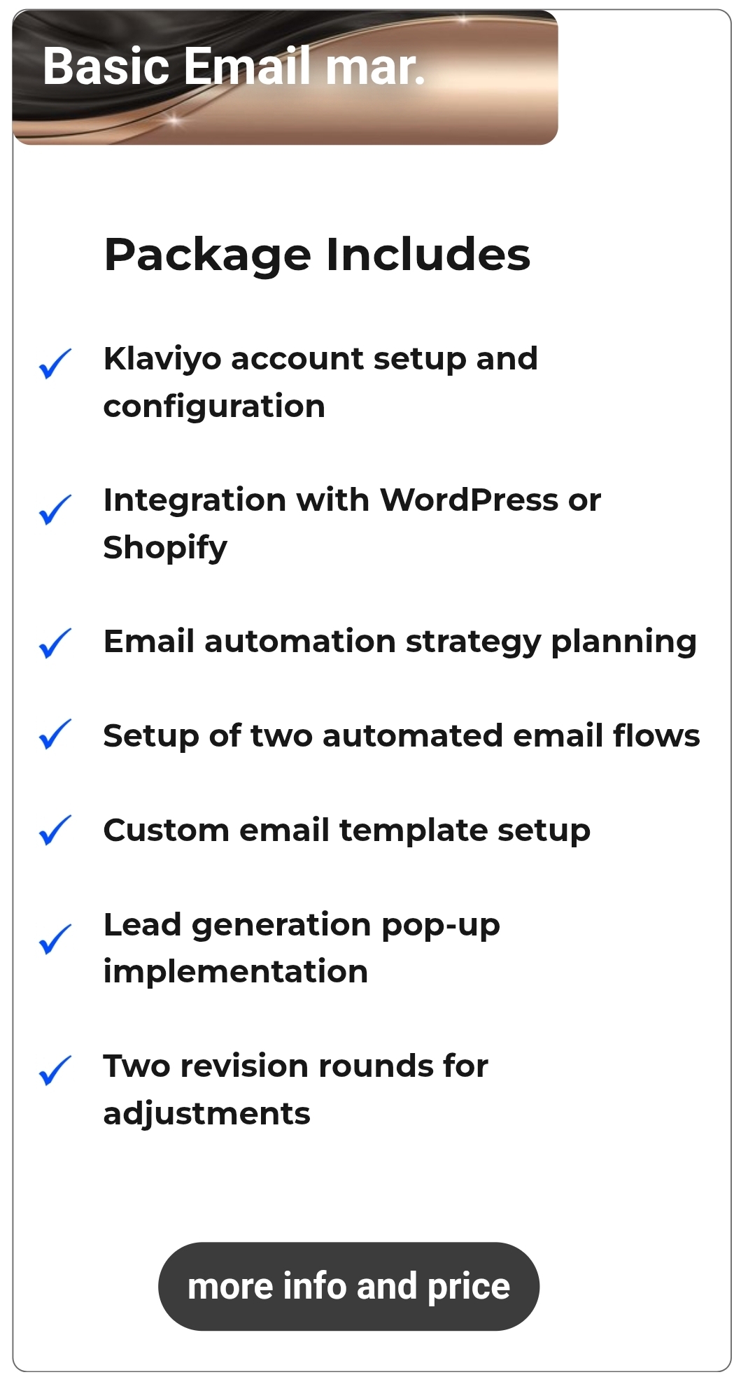 Email marketing basic Creadifity