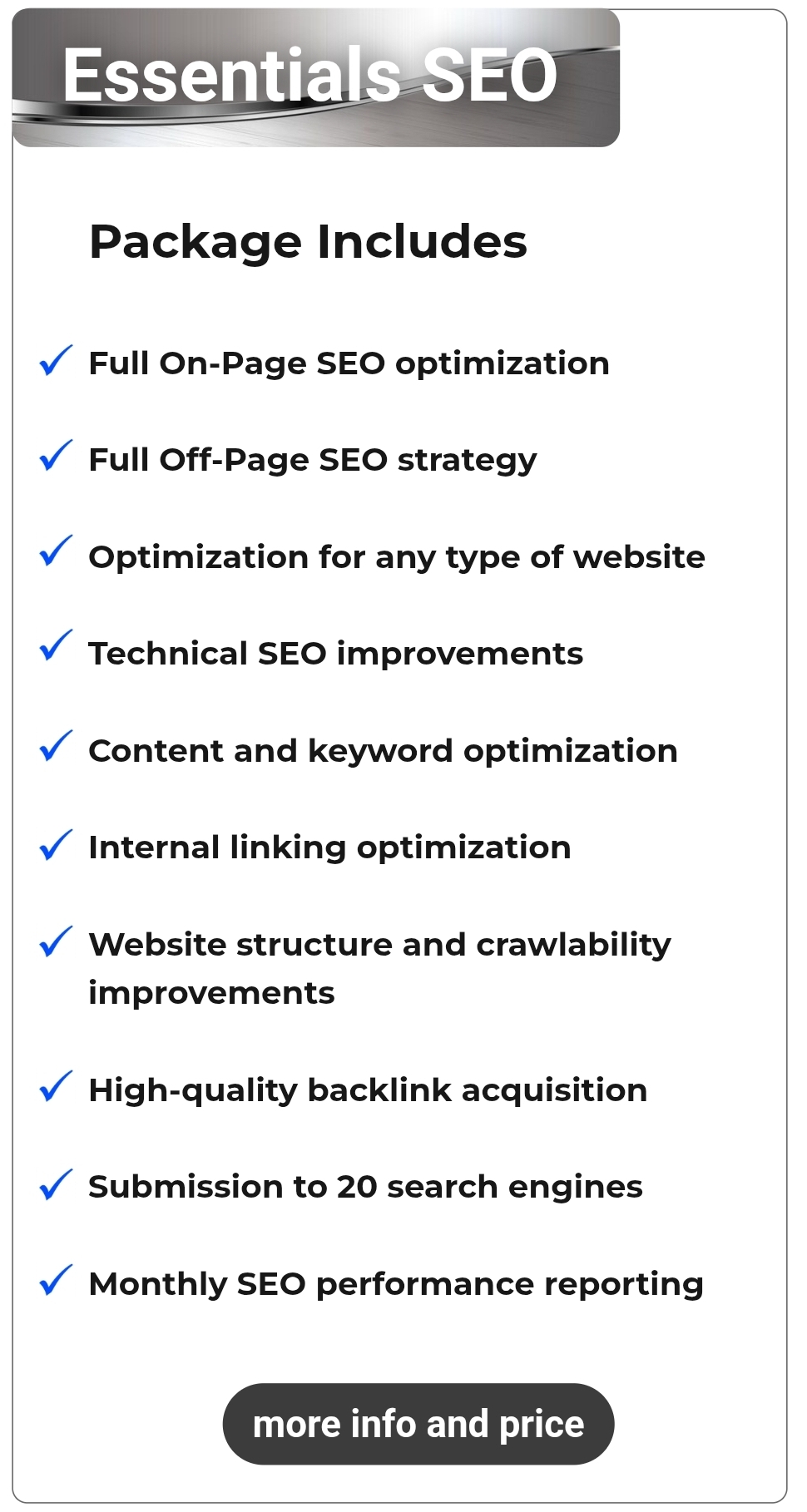 SEO essentials Creadifity